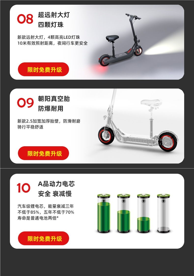 Bremer Electric Scooter Foldableing Electric Car Mini Ride Two-Wheel Battery Portable Small Mobility Scooter V10