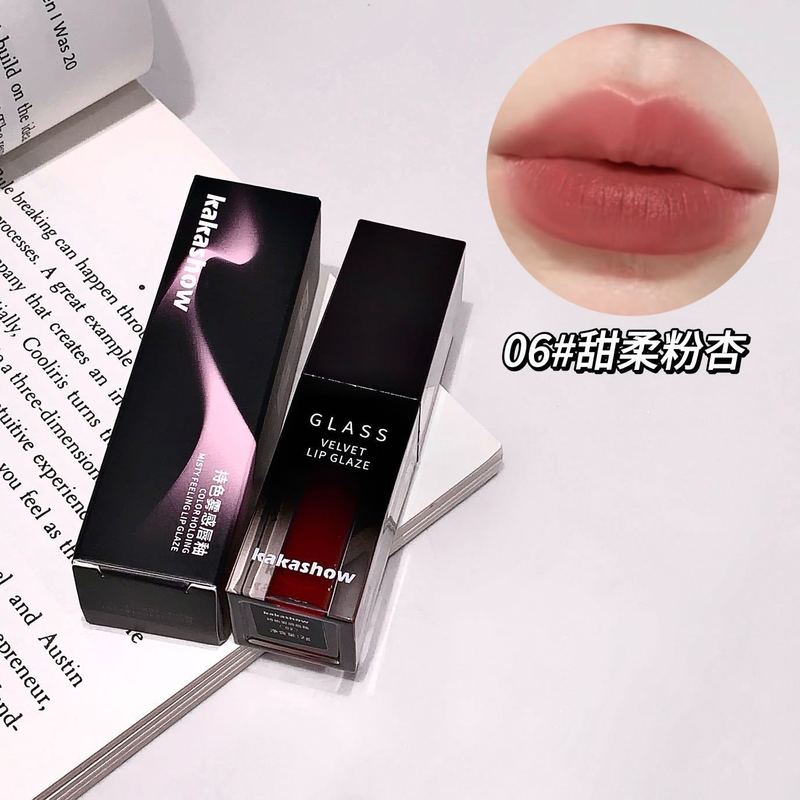 Kakashow持色霧感唇釉薬韓系マット口紅秋冬雰囲気感甘い元気少女唇泥|undefined