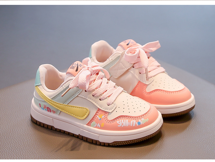 Modische Kindersneaker Für Mädchen Mit Klettverschluss Und Sohle_voghion.com