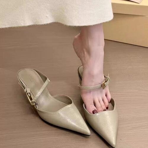 2026 Internet celebrity New style soft sole is not tired, Korean style elegant professional shoes, high-end wide-foot fried street high-face single-layer shoes for women