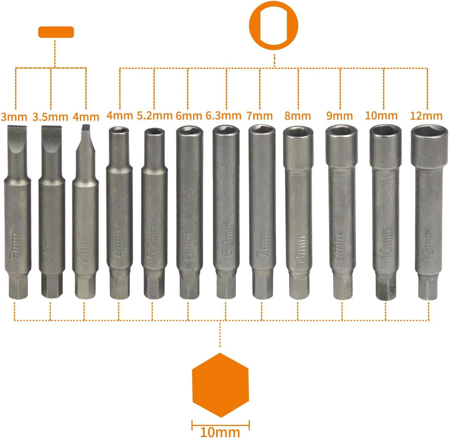 43-Piece Set of Shock Absorber Disassembly Tools, Shock Absorber Tower Top Screw Removal Tool Set
