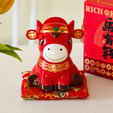 蜀门新年马年存钱罐伴手礼手机支架理财储蓄罐十二生肖装饰摆件