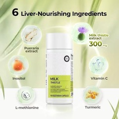 欧米伽牛奶蓟胶囊Milk Thistle Liver Detox现货跨境TK亚马逊热销
