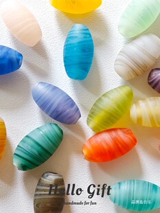 18x10mm�Ჴ����ɫ��̥����y�헗��������ɢ�鴮��diy�ֹ�����
