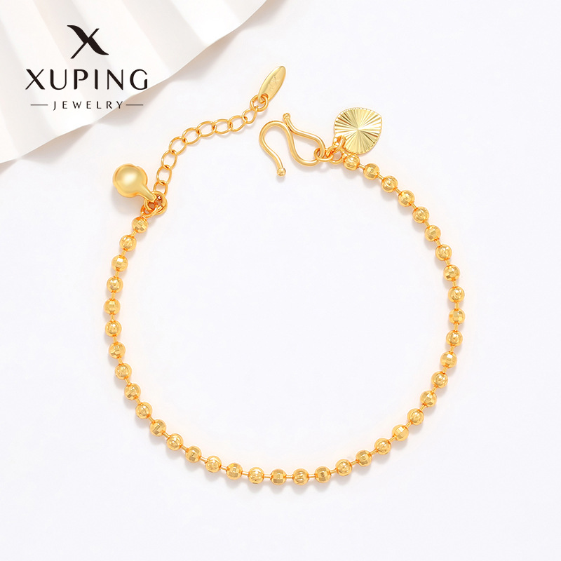 Copper matte geometric round beads