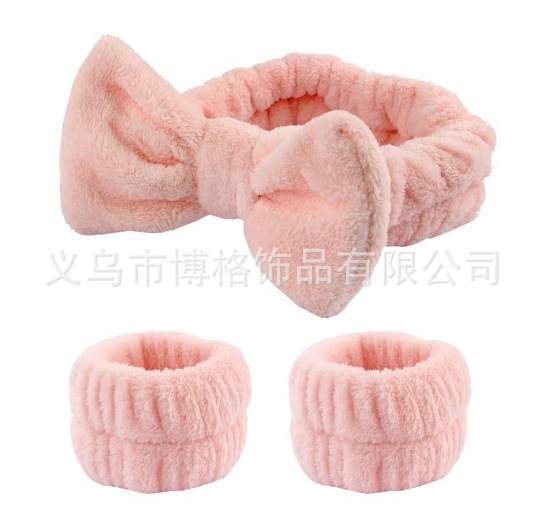 Amazon popular banda de pelo de las mujeres cara impermeable correa de muñeca traje arco simple banda de pelo accesorios para el cabello cabeza