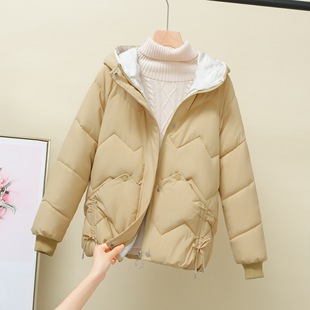 Shang cotton-padded jacket women's Hong Kong-style loose cotton-padded jacket 2024 new winter Korean version of thick ins short cotton-padded jacket