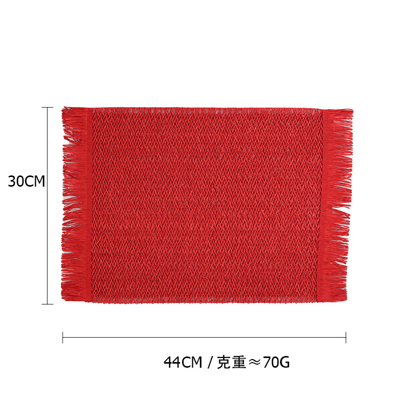 Transfronterizo Amazon almohadillas de mesa ecológicas naturales almohadillas de papel tejido almohadillas de mesa aislamiento térmico almohadillas de tazas almohadillas de decoración