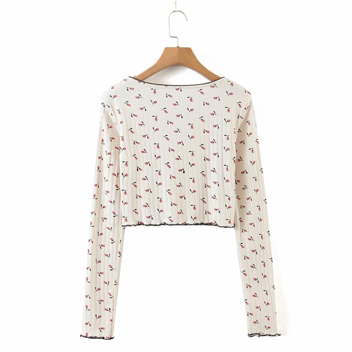 women s floral printed cardigan nihaostyles clothing wholesale NSAM77949