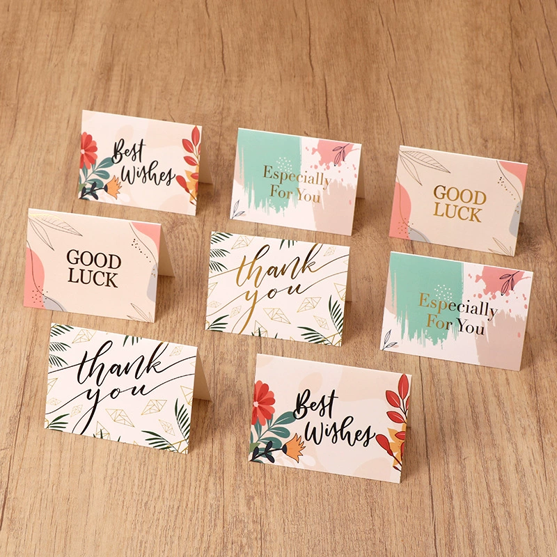 Креативная бронзовый поздравительная открытка простой свежий подарок на день рождения карта рукописное сообщение подарочная открытка благословение поздравительная открытка оптом