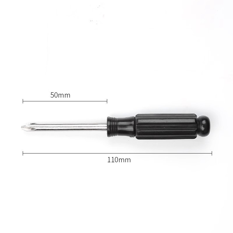 Pequeño destornillador negro destornillador cruzado 2mm juguete pequeño tornillo reparación especial pequeña herramienta de destornillador portátil