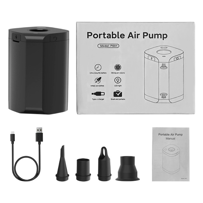 Woxin Открытый Кемпинг электрический воздушный насос кровать на воздушной подушке плавательное кольцо надувная кровать беспроводной насос для зарядки и откачки встроенный