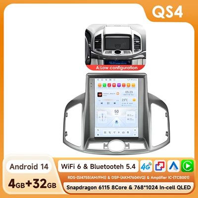 Gps Smart Car Navigation, DVD Navigation - model-a-432g-wifi4g-version-6115-carplay-eight-core-97inch-suitable-for-11-17-chevrolet-captiva