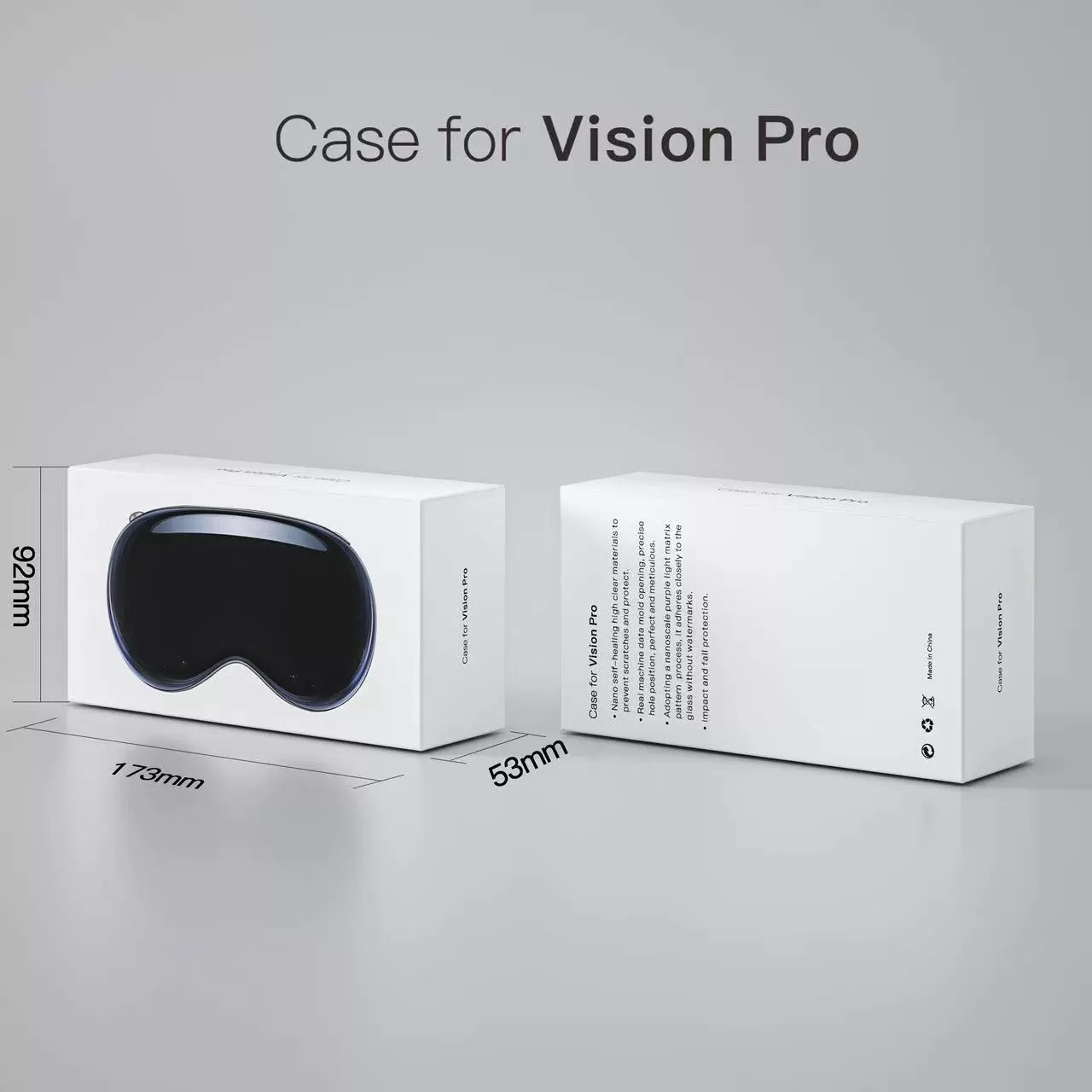 Защитный чехол для VR-гарнитуры Apple Vision Pro, прозрачный противоударный чехол