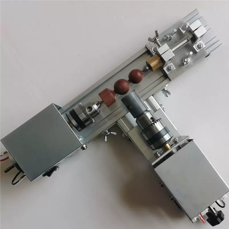 微型佛珠小车床 打磨抛光切割车珠圆珠佛珠机 迷你diy木工车床