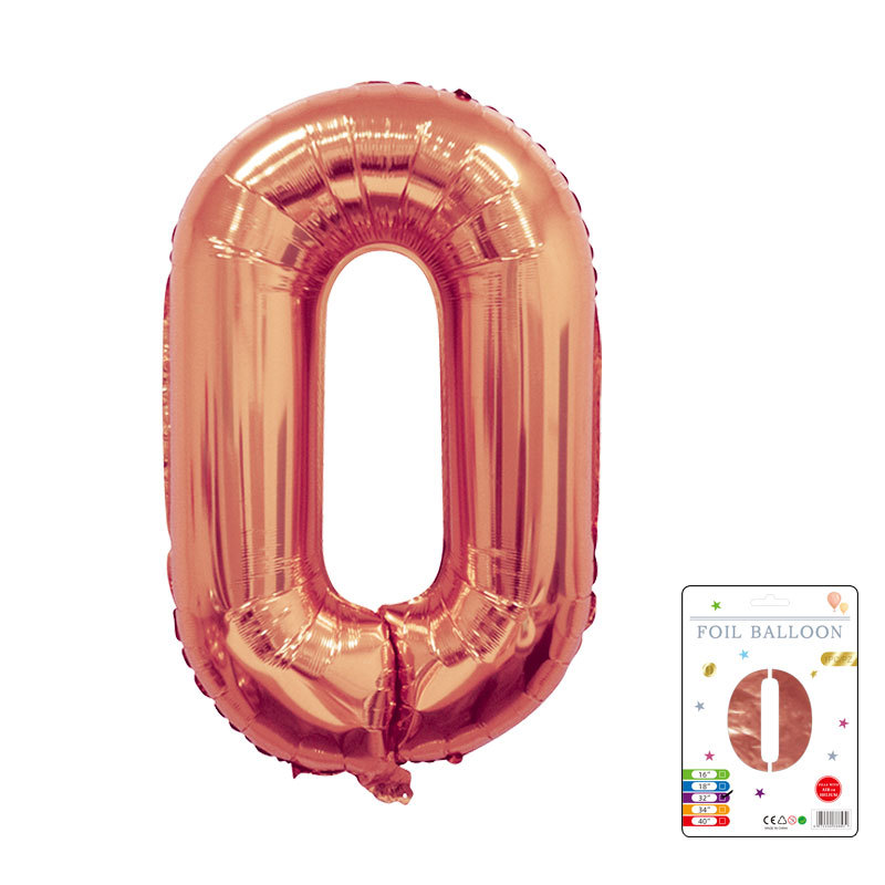 Globo digital de 32 pulgadas, embalaje de tarjeta de papel independiente, versión estadounidense, película de aluminio delgada, embalaje fino, papel de aluminio, globo de cumpleaños