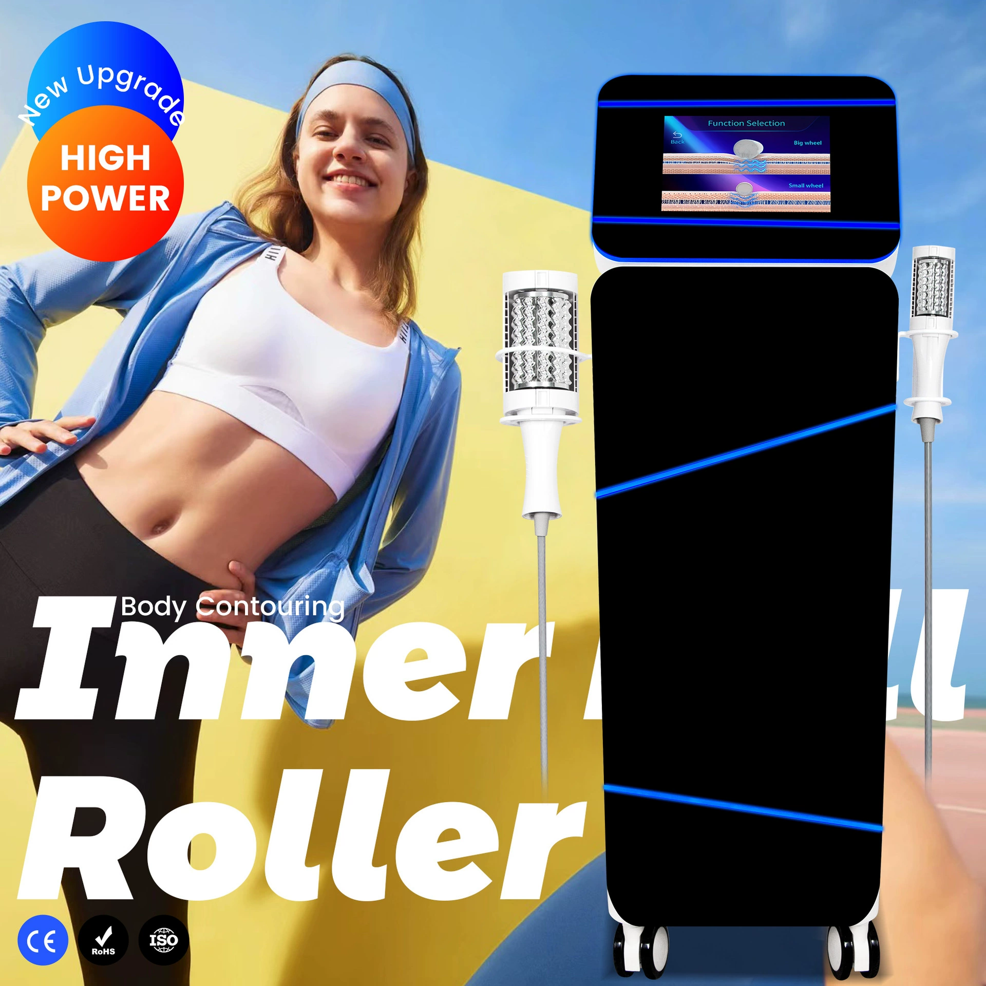 Новая экспортная модель 6500W Ems lim RF аппарат с 2 ручками Emszero Neo роликовый магнитный для похудения
