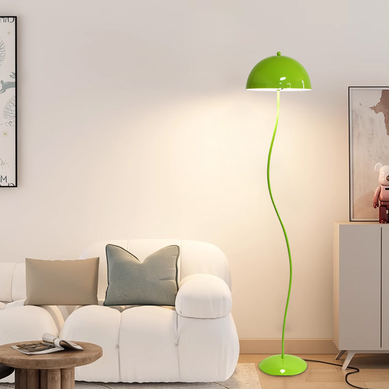 Emerald Green Bean Sprout Lamp Mushroom Floor Lamp Living Room Sofa Bedroom Ornaments Middle Ancient Creative Atmosphere Vertical Table Lamp