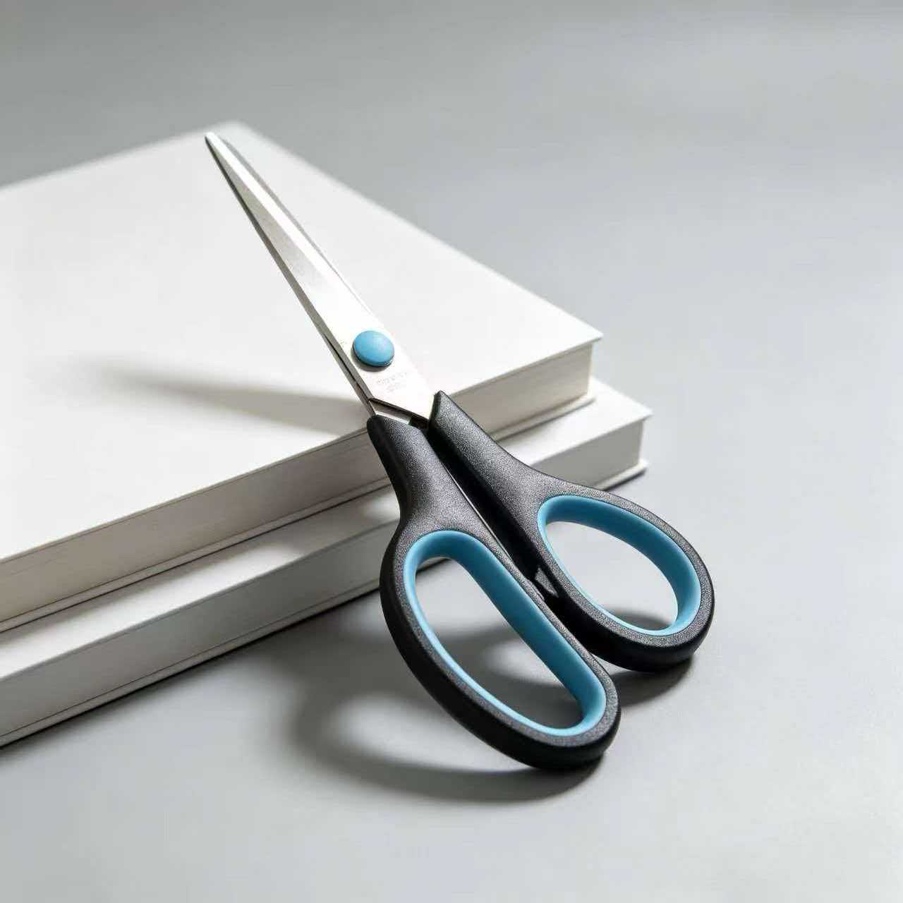 Tijeras de Oficina de Acero Inoxidable para Papelería y Escolar