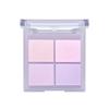 Nude face blush for contouring, matte apricot highlighter, four colors