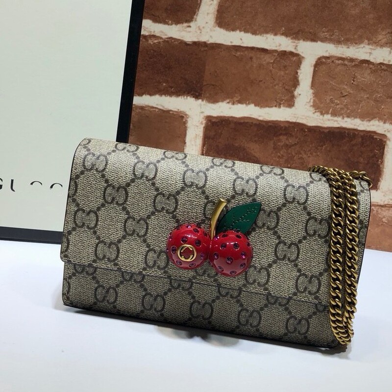 2026 European and American fashion classic G-brand cherry bag, chain bag, wallet, women's crossbody versatile bag, direct from the factory