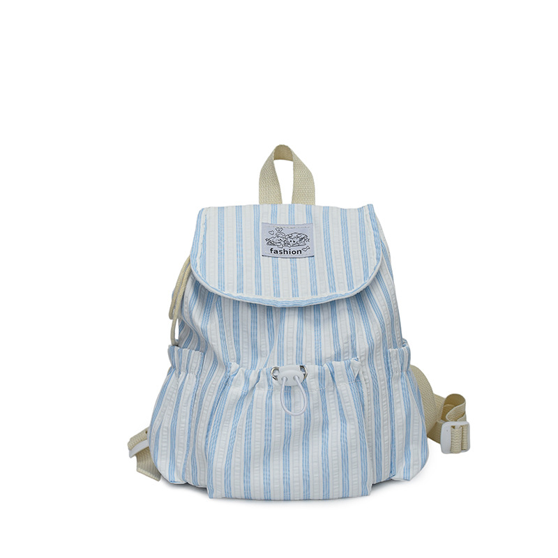 Coreano de alto valor, mochila a rayas, mochila de viajes ocio, mochila al aire libre, mochila fresca.
