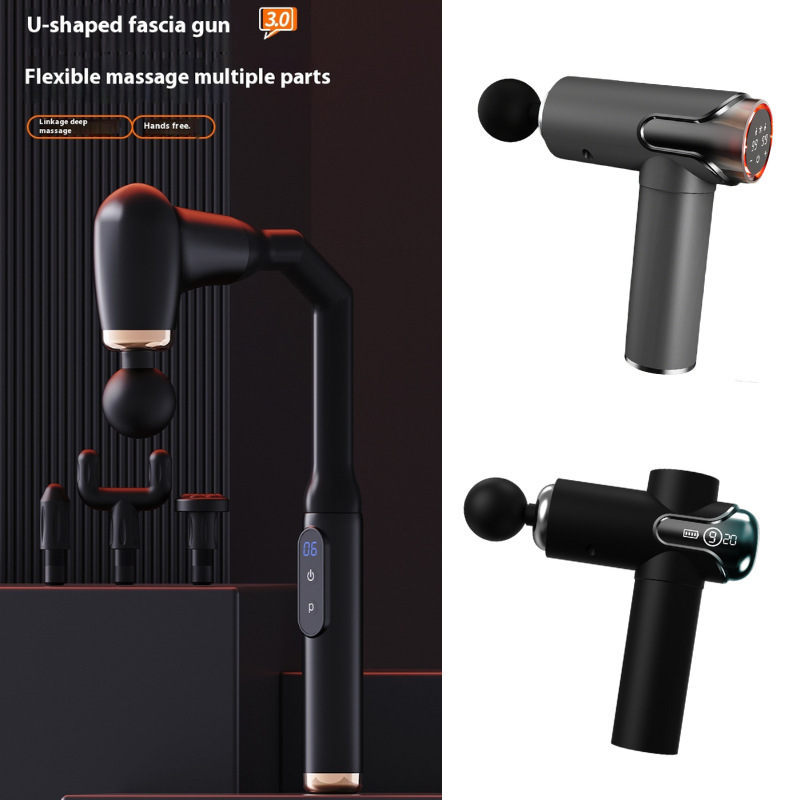 Nuevo modelo de pistola de masaje para fascia, masajeador eléctrico portátil profesional para músculos del trapezius, masajeador de relajación muscular, grado médico.