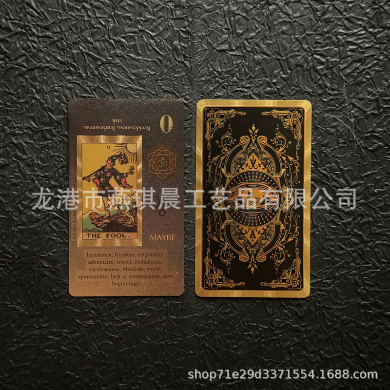 厂家现货韦特塔罗牌PET防水金箔塔罗牌批发桌游塔罗牌全套跨境|undefined