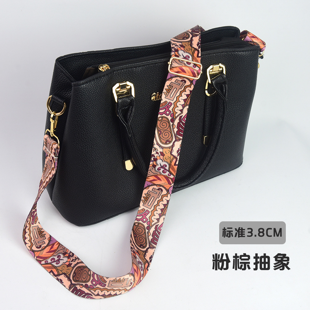 Bolso bandolera con accesorios ultra anchos, bolso de color, correa gruesa, correa de repuesto alargada, correa de hombro de bolso universal ajustable