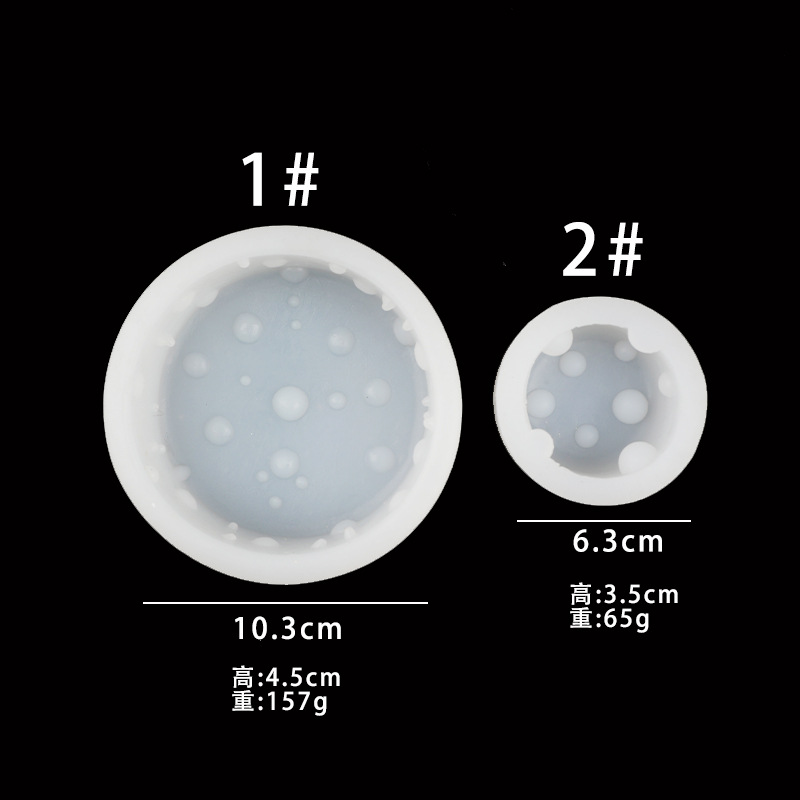 QUESO tamaño redondo pastel de fondant mousse helado molde para hornear jabón hecho a mano yeso arcilla DIY