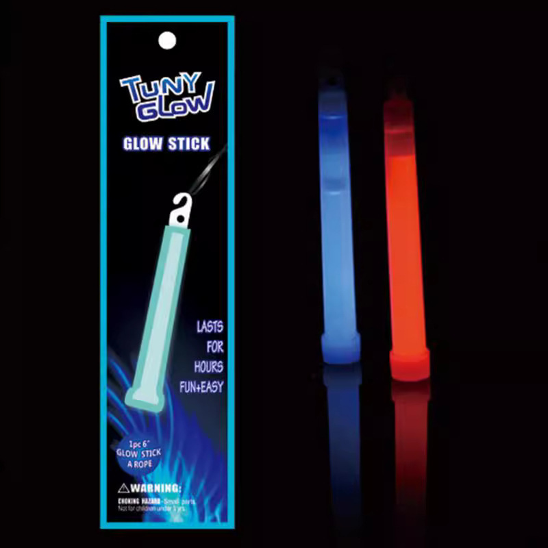 6inch Fluorescent Sticks, Luminous Sticks, Finely Packaged Luminous Sticks with Hooks, Lighting Sticks, Signal Luminous Sticks, Outdoor Adventures