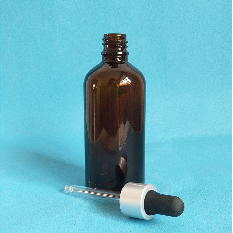 100ML玻璃瓶棕色瓶精油瓶分装瓶香薰瓶试剂瓶调配瓶滴管瓶