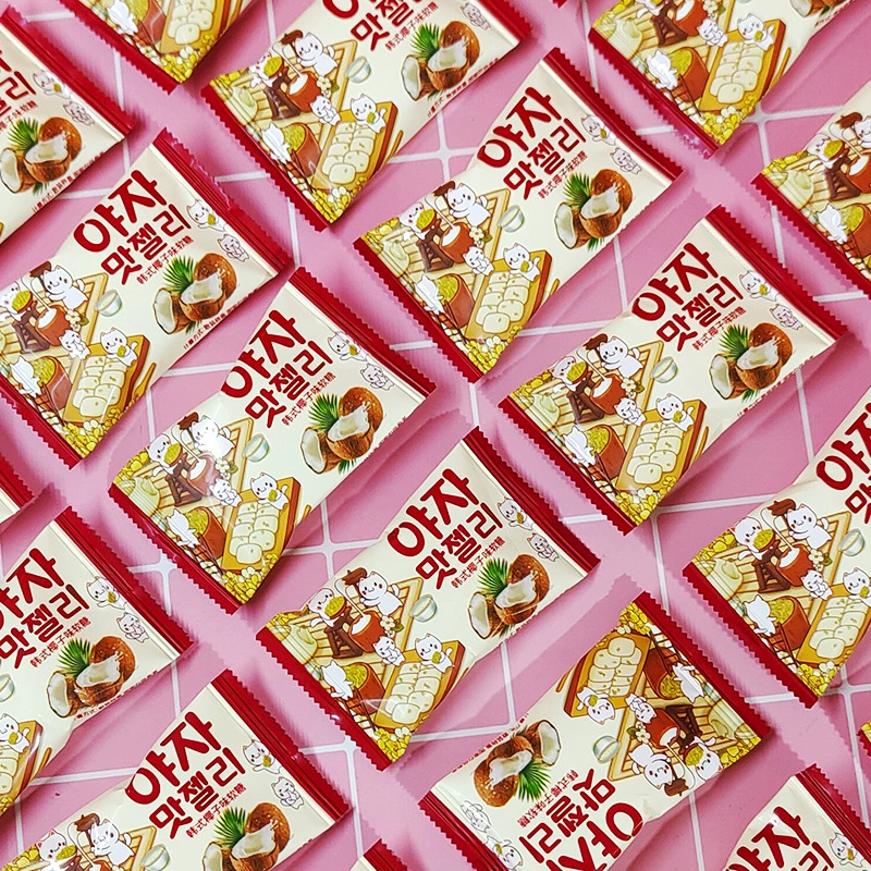 Радуга Дневник Корейский Кокосовый Вкус Жевательный Обручальная Свадебная Церемония Ян Значение Конфеты Оптом