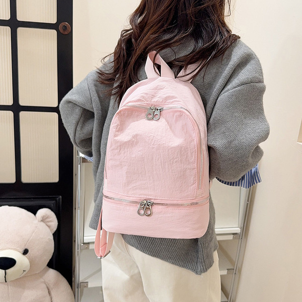Solid color backpack