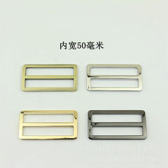 Flat line Japanese buckle backpack metal three-speed buckle bag with length adjustment buckle clothing luggage hardware accessories