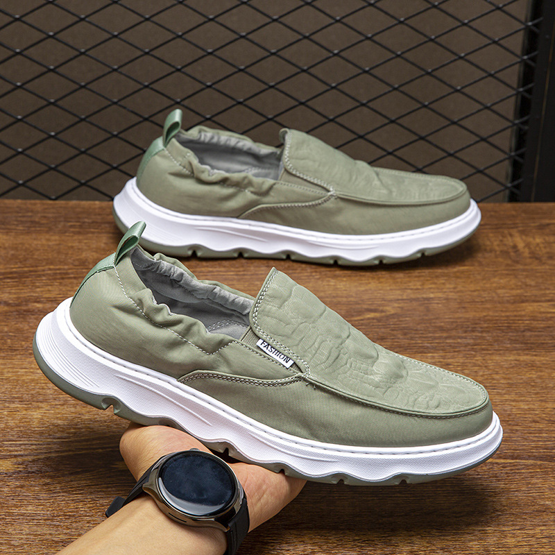 Zapatos de hombre 2026 nuevos zapatos casuales de hombre viejos zapatos de lona de Beijing de moda coreana transpirables de un pie zapatos para hombre
