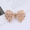 Hair accessory, retro hairgrip with bow, hairpins, Korean style, wholesale