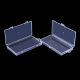 2cm single and double buckle large long PP transparent plastic packaging box hardware tools electric board card Lego finishing storage box
