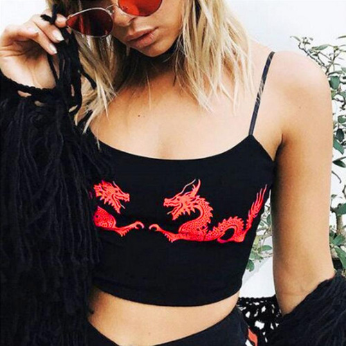 New European and American Style AliExpress eBay Wish Solid Color Sleeveless Halter Neck Vest for Women