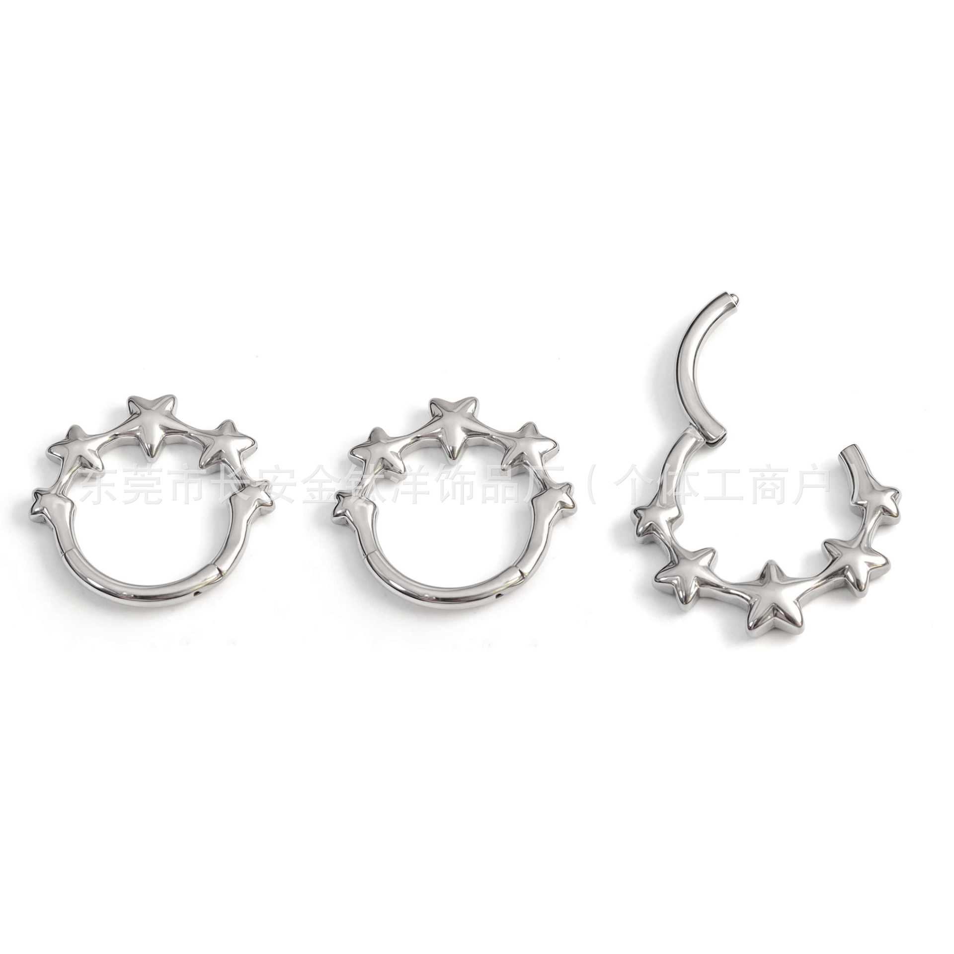 Labret piercing jewelry detail image
