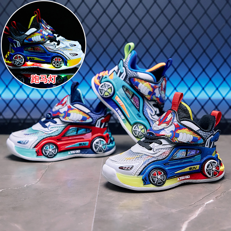 Cartoon fashionable breathable sneakers for boys
