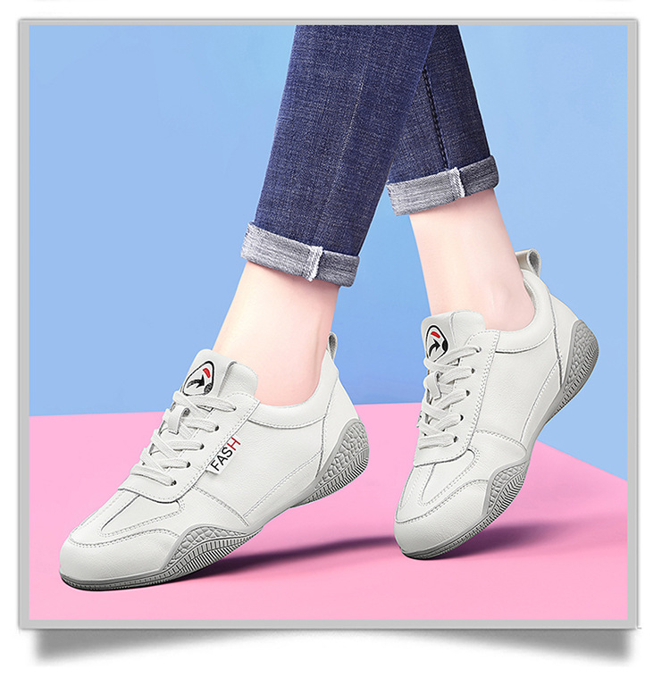 Giày sneaker nữ da thật trắng đế dày thoáng khí mùa hè 2025 — DH58219 màu trắng/kiểu dáng mỏng thoáng khí mùa hè/giày cao gót 3cm, DHM58231 màu trắng/mùa thu đông cộng với kiểu nhung/chiều cao gót 3,5cm, DH58231 Trắng/Phong cách Xuân Thu/Chiều cao gót 3.5cm, DH 58219m Màu Xám/Phong Cách Mỏng Thoáng Khí Mùa Hè/Chiều Cao Gót 3cm chi tiết 9