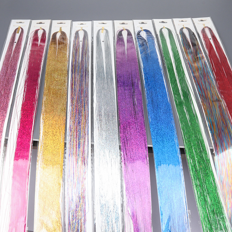 Cuerda de color de cabello trenzado para niños, hilo de cabello dorado, trenza sucia, cuerda para la cabeza, hilo de seda colorido brillante, cuerda para el cabello, tocado dulce y fresco para adultos