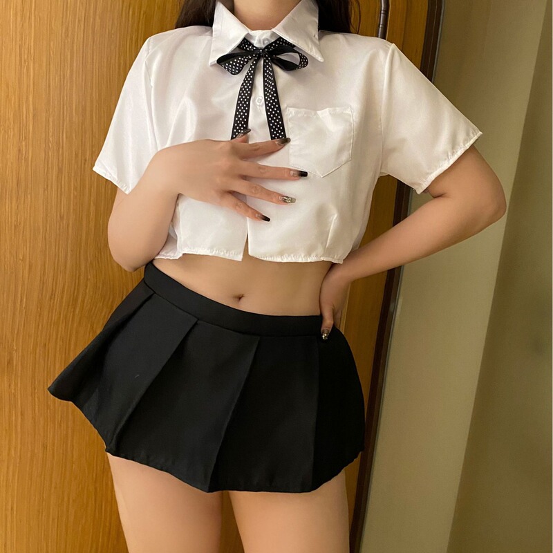 New plus size sexy lingerie nightclub women's clothing pure cute split student wear sexy sailor suit uniform New plus size sexy lingerie nightclub women's clothing pure cute split student wear sexy sailor suit uniform