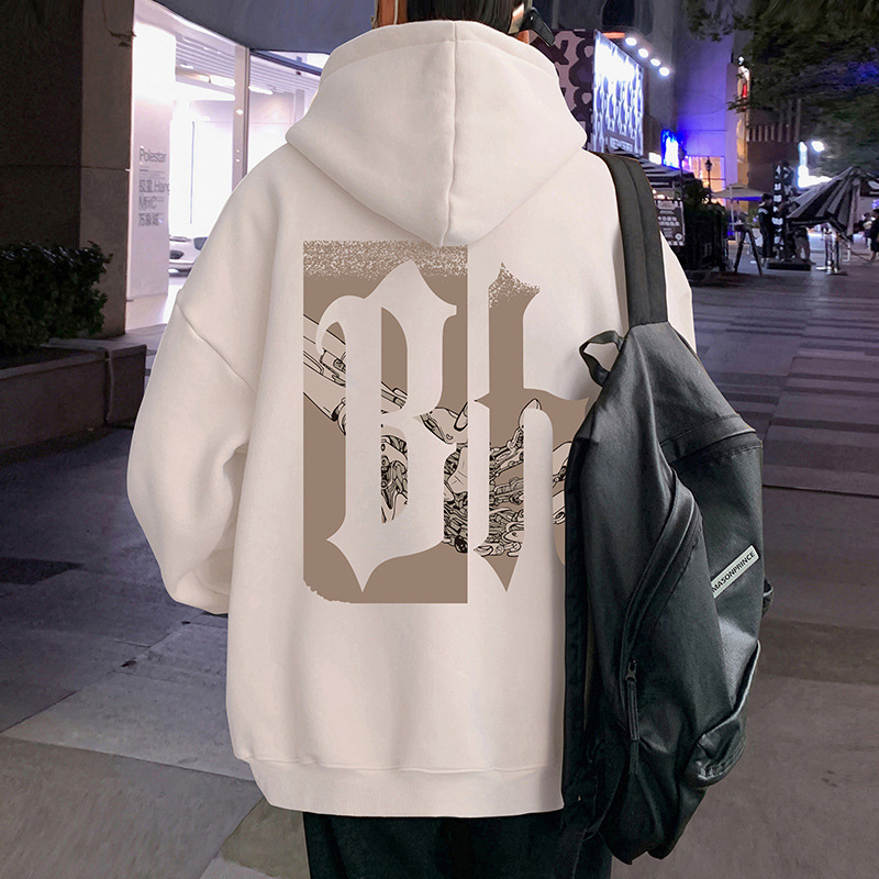1 Japanese Oversize Hooded Cotton Sweatshirt For Men Spring Hip Hop Loose Hoodie Hong Kong Style High Street Trendy Brand_voghion.com