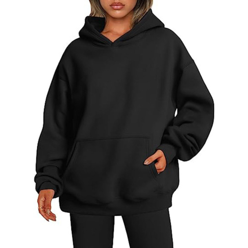 Amazon Europe & US Oversized Drop-Shoulder Hoodie with Hood – Stylish Autumn Thick Hooded Sweater for Women on Independent E-commerce Platform