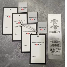 标签、标牌;服饰配件定制;吊粒、吊牌