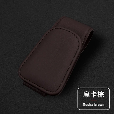 Car Glasses Clip/Bill Clip – sunglasses card ticket clip - mocha-color