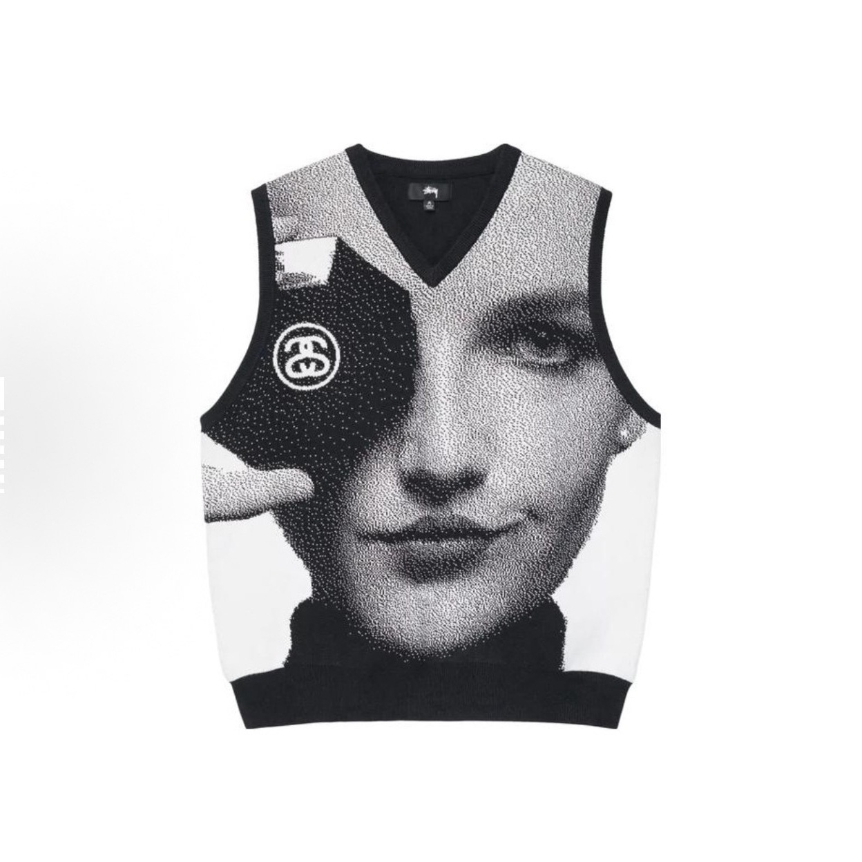 Stussy Stussy Artist Season Limited Face Knitted Vest Sweater