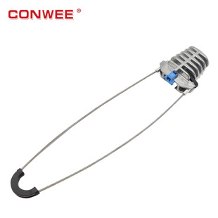 Non-metallic self-supporting optical cable fittings FTTH accessories Metal leather cable fixing Hanging clamp Optical fiber clamp